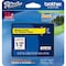 Brother 12mm (1/2") Black on Yellow Laminated Label Tape (8m/26.2') TZE631 - alternate 1